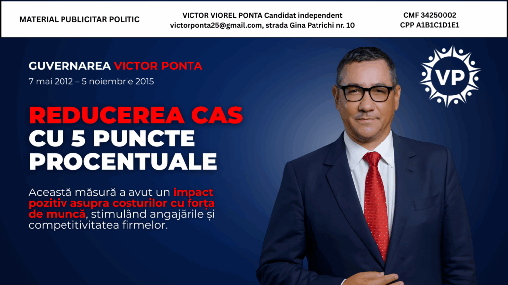 Reducerea CAS cu 5 puncte procentuale (2014)